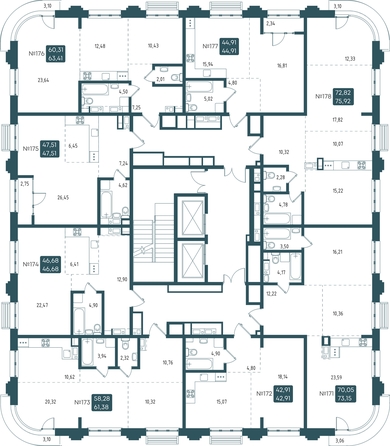 
   Продам 2-комнатную, 73.15 м², Бродский, 1-я очередь

. Фото 2.