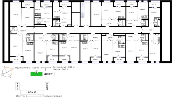 
   Продам 1-комнатную, 38.26 м², Юго-Западный, дом 17

. Фото 10.