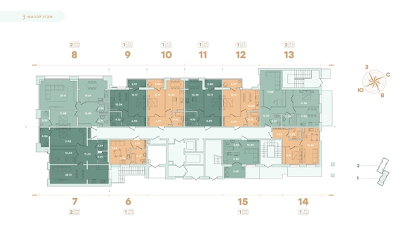 
   Продам 1-комнатную, 22.09 м², Фамилия, дом 1

. Фото 10.