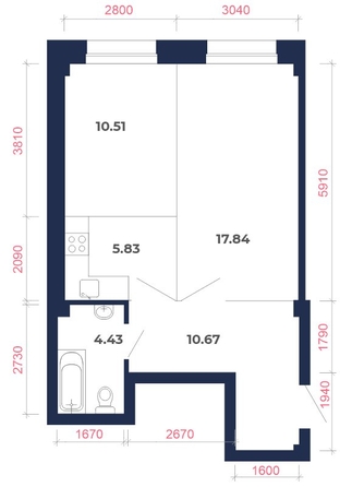 
   Продам 2-комнатную, 49.28 м², Академика Герасимова, 11

. Фото 20.