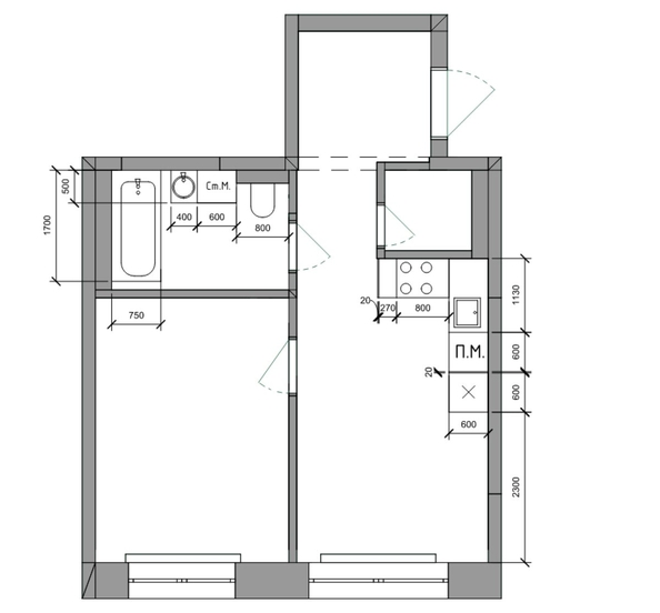
  Продается 1-комн. квартира, 39.9 м², ЖК Стрижи Сити, блок-секции 8,9
. Фото 1.