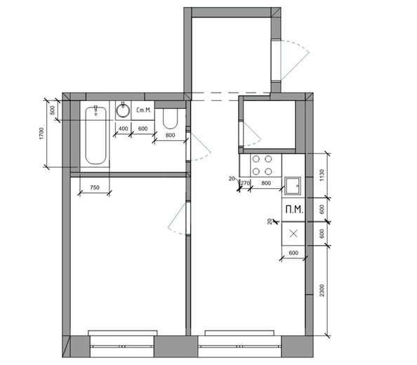 
  Продается 1-комн. квартира, 39.6 м², ЖК Стрижи Сити, блок-секции 8,9
. Фото 1.