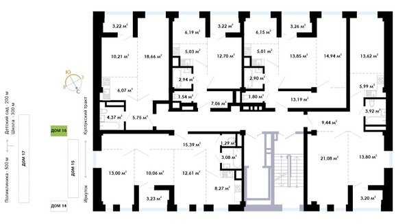 
   Продам 3-комнатную, 61.09 м², Академика Герасимова, 12

. Фото 18.