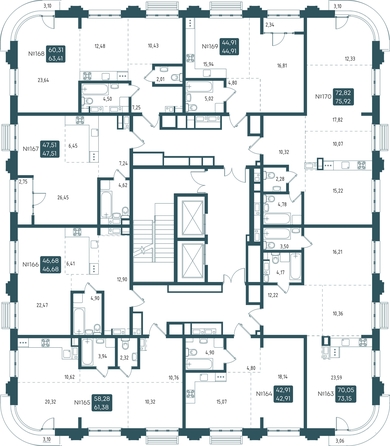 
   Продам 2-комнатную, 61.38 м², Бродский, 1-я очередь

. Фото 1.