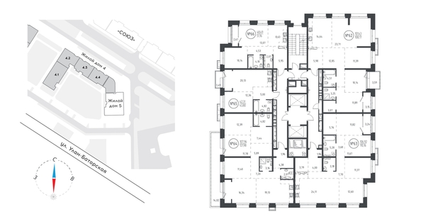 
   Продам 1-комнатную, 43.5 м², СОЮЗ PRIORITY, дом 5

. Фото 1.