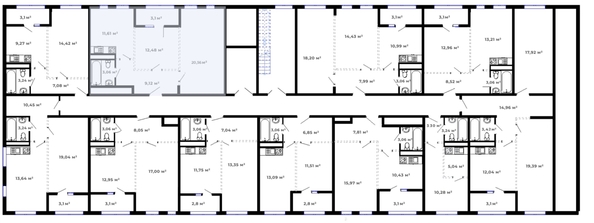 
  Продается 1-комн. квартира, 44.16 м², ЖК Юго-Западный, дом 17
. Фото 2.