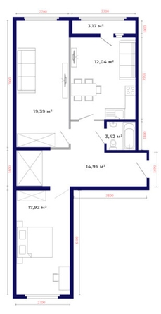 
   Продам 2-комнатную, 70.9 м², Юго-Западный, дом 17

. Фото 10.