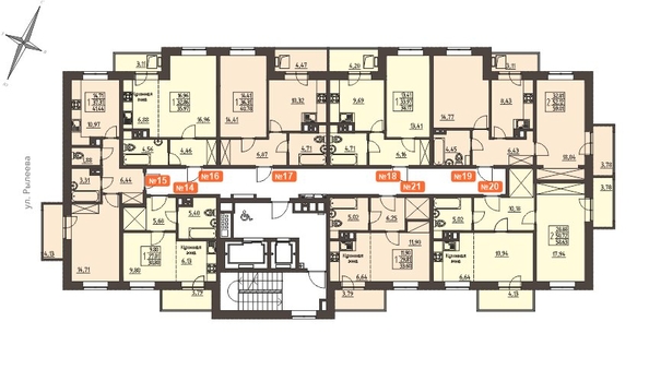 
   Продам 2-комнатную, 59.6 м², Очаг, блок-секция 7

. Фото 2.