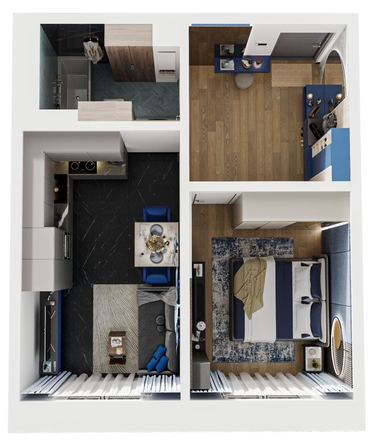 
  Продается 1-комн. квартира, 41.52 м², ЖК Стрижи Сити, блок-секции 6,7
. Фото 1.