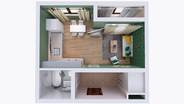 
   Продам 1-комнатную, 29.05 м², Юго-Западный, дом 17

. Фото 3.