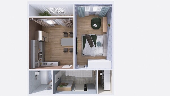 
   Продам 1-комнатную, 41.51 м², Юго-Западный, дом 17

. Фото 14.