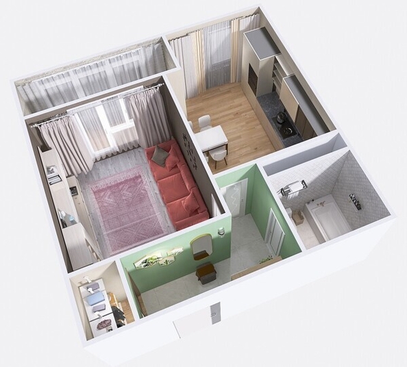 
   Продам 1-комнатную, 37.72 м², Юго-Западный, дом 17

. Фото 7.