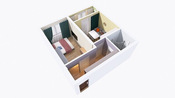 
  Продается 1-комн. квартира, 38 м², ЖК Юго-Западный, дом 17
. Фото 25.