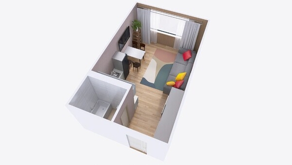 
  Продается студия, 22.73 м², ЖК Юго-Западный, дом 17
. Фото 14.