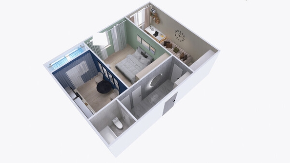 
  Продается 2-комн. квартира, 57.77 м², ЖК Юго-Западный, дом 17
. Фото 3.