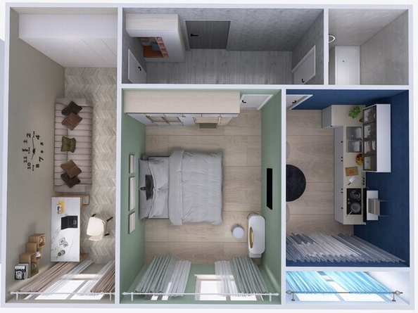 
  Продается 2-комн. квартира, 57.77 м², ЖК Юго-Западный, дом 17
. Фото 8.