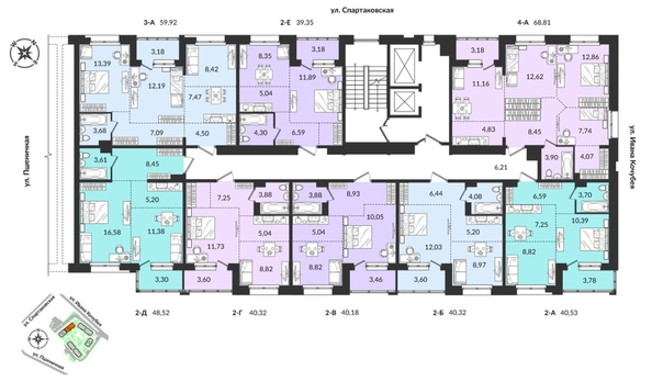 
  Продается 3-комн. квартира, 59.93 м², ЖК Источник, дом 1
. Фото 11.