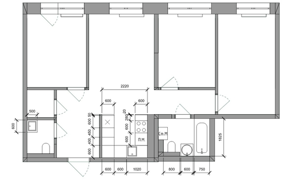 
  Продается 3-комн. квартира, 76.3 м², ЖК Стрижи Сити, блок-секции 8,9
. Фото 1.