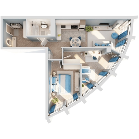 
  Продается 2-комн. квартира 71.54 м², в ЖК Звезды, дом 2. Фото 5.