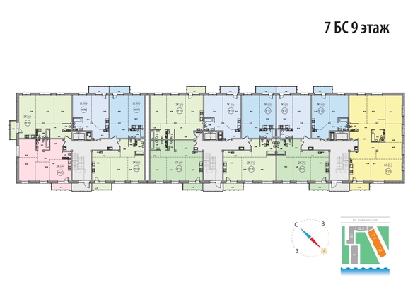 
  Продается 2-комн. квартира, 59.75 м², ЖК SunCity (Сан Сити), дом 7
. Фото 1.