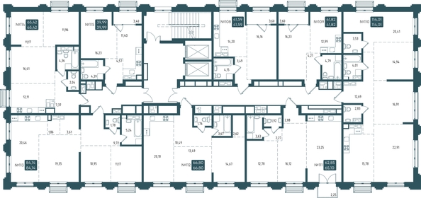 
  Продается 2-комн. квартира, 66.8 м², ЖК Бродский, 1-я очередь
. Фото 1.