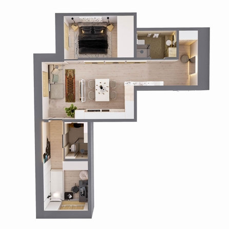 
  Продается 3-комн. квартира, 67.7 м², ЖК Стрижи Сити, блок-секции 8,9
. Фото 1.