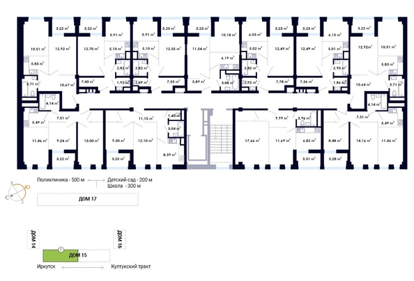 
  Продается 2-комн. квартира, 39.06 м², ЖК Юго-Западный, дом 15
. Фото 16.
