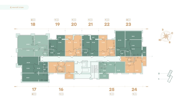 
  Продается 1-комн. квартира, 37.93 м², ЖК Фамилия, дом 2
. Фото 12.