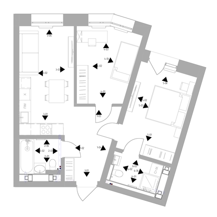 
  Продается 2-комн. квартира, 64.8 м², ЖК Квартал Стрижи, 2 очередь
. Фото 10.