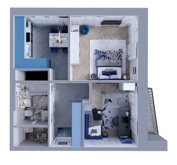 
  Продается 2-комн. квартира, 49.9 м², ЖК Квартал Стрижи, 3 очередь, дом 1
. Фото 1.