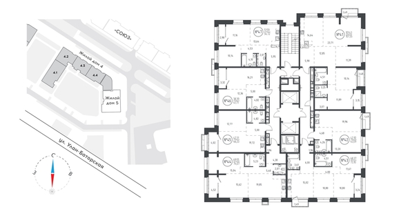 
  Продается 2-комн. квартира, 73.37 м², ЖК СОЮЗ PRIORITY, дом 5
. Фото 1.