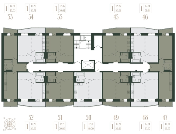 
  Продается 1-комн. квартира, 39.86 м², ЖК Новые кварталы, дом 1
. Фото 1.
