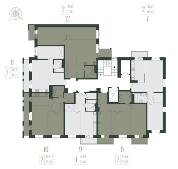 
  Продается 1-комн. квартира, 43.8 м², ЖК Новые кварталы, дом 1
. Фото 1.