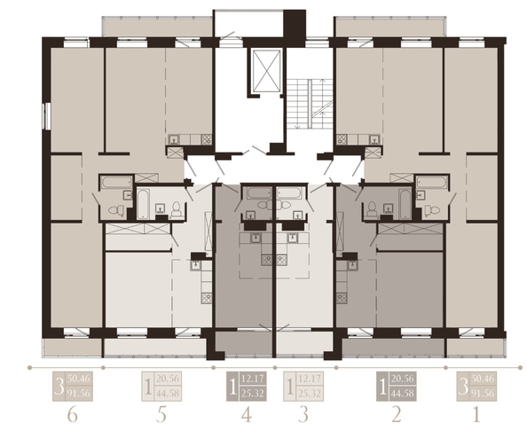 
  Продается 3-комн. квартира, 91.56 м², ЖК Суворов
. Фото 2.