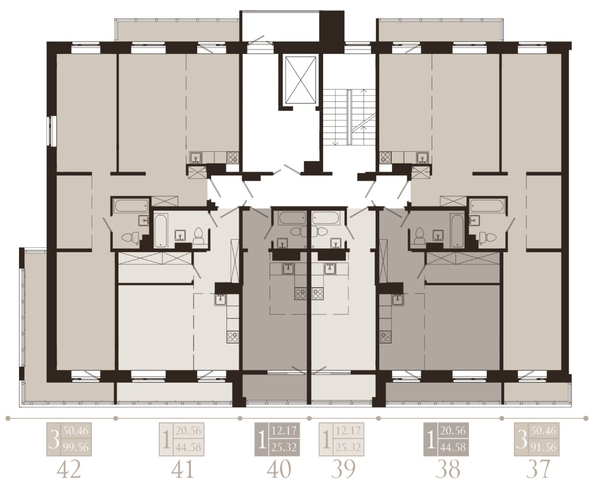 
  Продается 3-комн. квартира, 91.56 м², ЖК Суворов
. Фото 2.