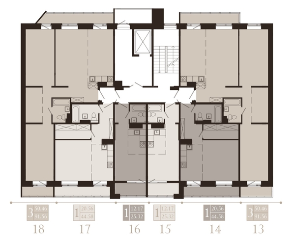 
  Продается 3-комн. квартира, 91.56 м², ЖК Суворов
. Фото 1.