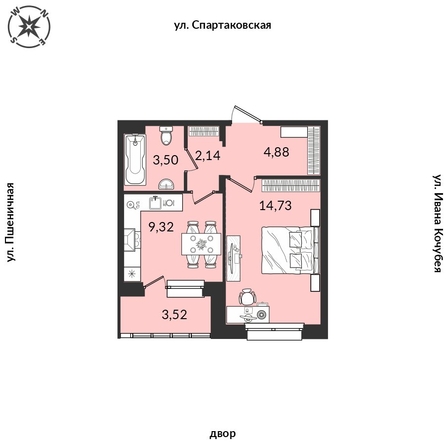 
  Продается 1-комн. квартира, 38.07 м², ЖК Источник, дом 5
. Фото 1.