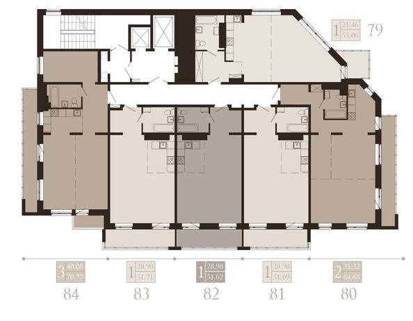 
  Продается 1-комн. квартира, 51.09 м², ЖК Суворов
. Фото 4.