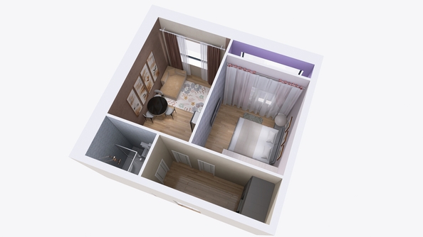 
  Продается 1-комн. квартира, 37.39 м², ЖК Юго-Западный, дом 17
. Фото 2.