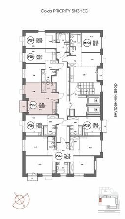 
  Продается 1-комн. квартира 38.9 м², в ЖК СОЮЗ ПРИОРИТИ МАХ, д. 4. Фото 2.