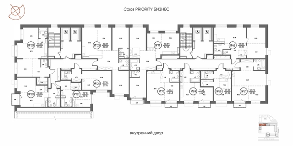 
  Продается 2-комн. квартира 59.66 м², в ЖК СОЮЗ ПРИОРИТИ МАХ, д. 4. Фото 2.