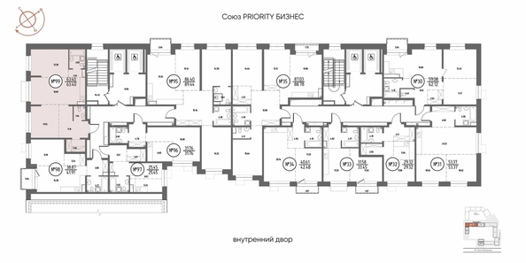 
  Продается 2-комн. квартира 63.4 м², в ЖК СОЮЗ ПРИОРИТИ МАХ, д. 4. Фото 1.