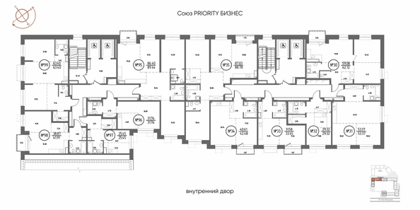 
  Продается 2-комн. квартира 63.4 м², в ЖК СОЮЗ ПРИОРИТИ МАХ, д. 4. Фото 2.