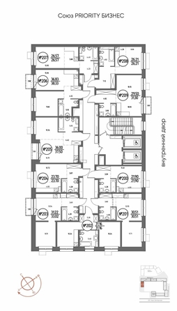 
  Продается 1-комн. квартира 33.02 м², в ЖК СОЮЗ ПРИОРИТИ МАХ, д. 4. Фото 2.