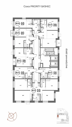 
  Продается 3-комн. квартира 94.78 м², в ЖК СОЮЗ ПРИОРИТИ МАХ, д. 4. Фото 3.