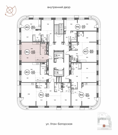 
  Продается 1-комн. квартира, 42.09 м², ЖК СОЮЗ ПРИОРИТИ МАХ, д. 3
. Фото 3.