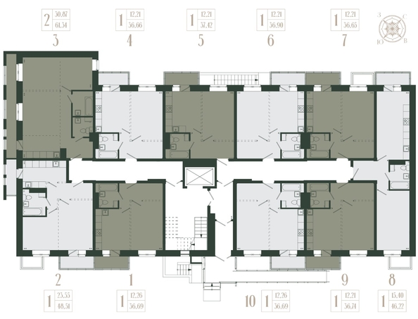 
  Продается 1-комн. квартира, 37.42 м², ЖК Новые кварталы, дом 1
. Фото 1.