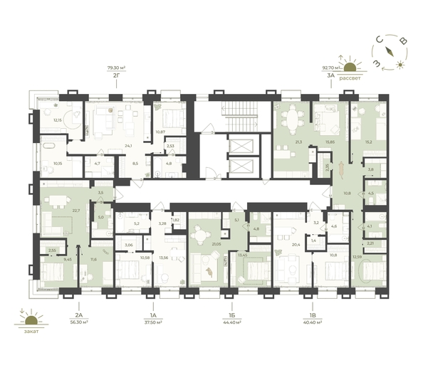 
  Продается 1-комн. квартира 40.4 м², в ЖК Верба. Фото 2.