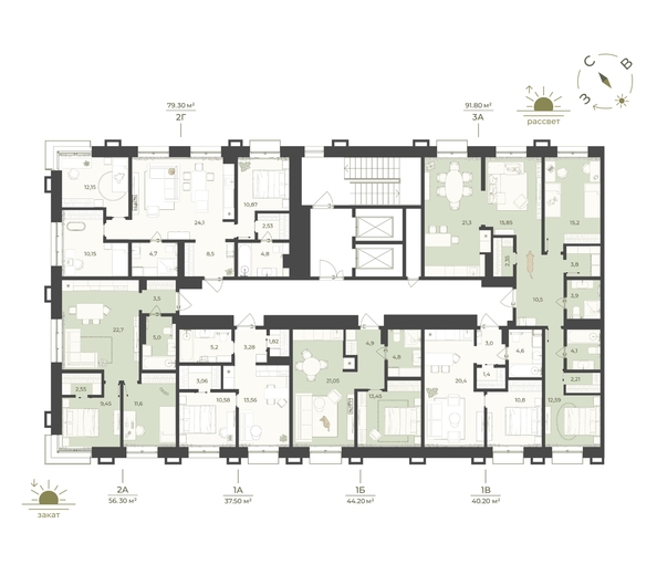 
  Продается 1-комн. квартира 44.2 м², в ЖК Верба. Фото 2.