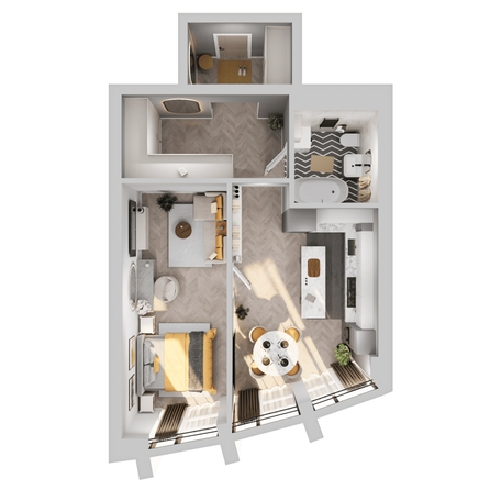 
  Продается 1-комн. квартира, 50.85 м², ЖК Звезды, дом 2
. Фото 2.